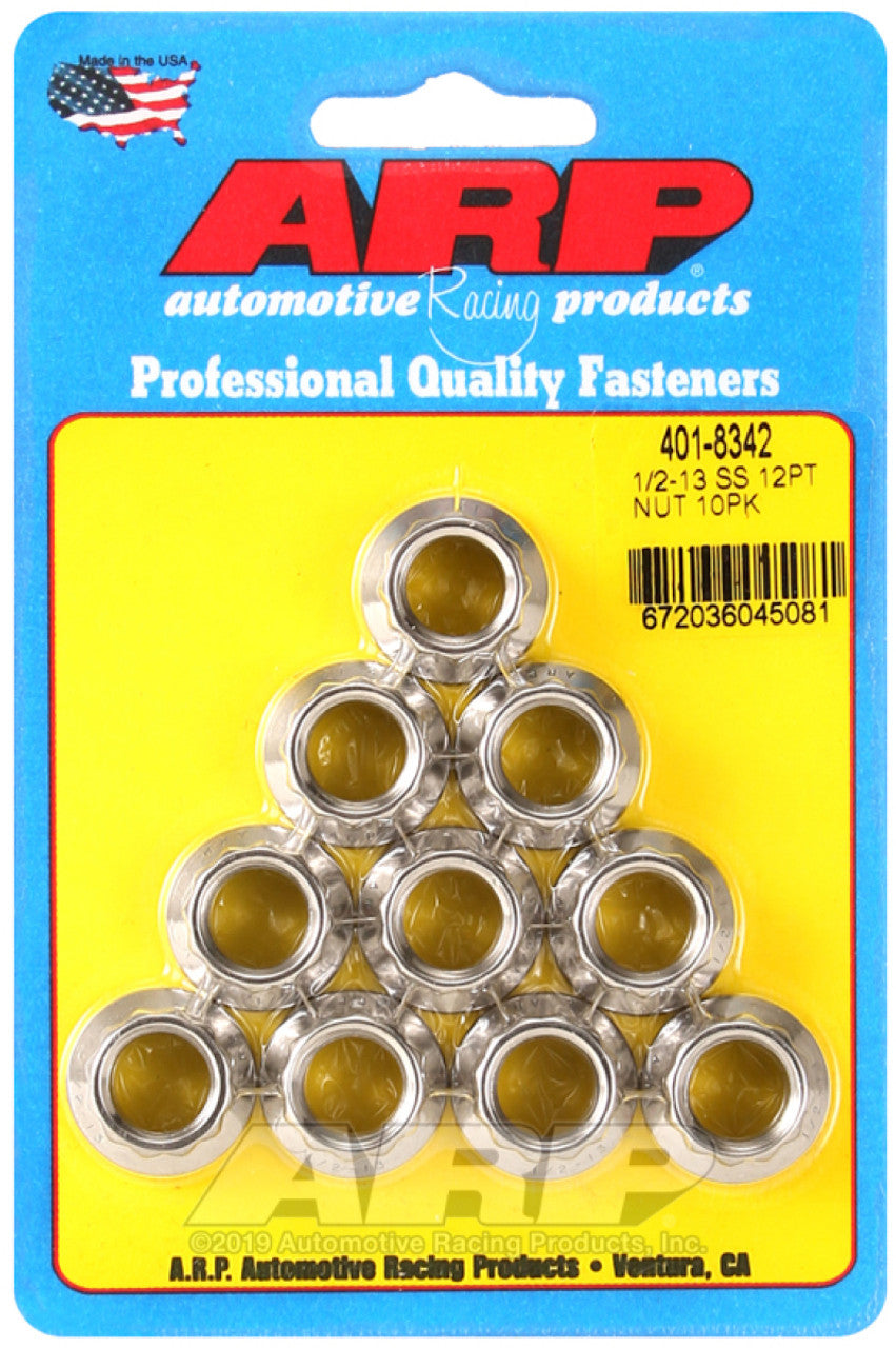 ARP 1/2-13 12pt Nut Kit (10 pk)