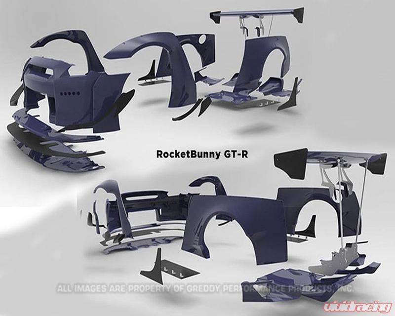 GReddy 09+ Nissan GT-R R35 Rocket Bunny GT-Wing (Rods)