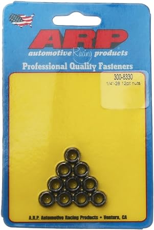 ARP 1/4-28 SS 12pt Nut Kit