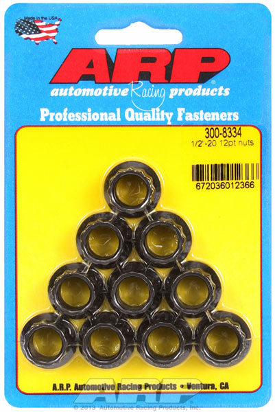 ARP 1/2-20 Black Nut (2 pack)