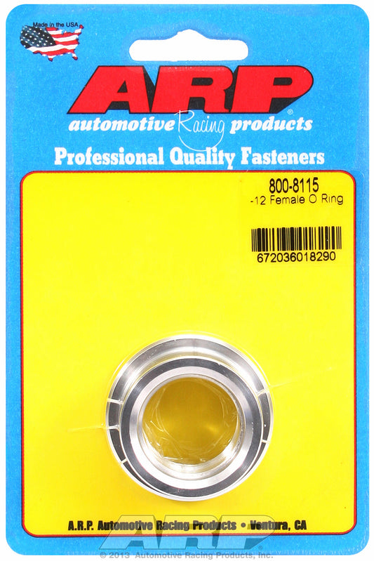 ARP -8 Female O Ring Aluminum Weld Bung