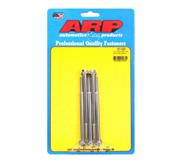 ARP 1/4-20 x 4.250in UHL Hex Stainless Steel Bolts (5/pkg)