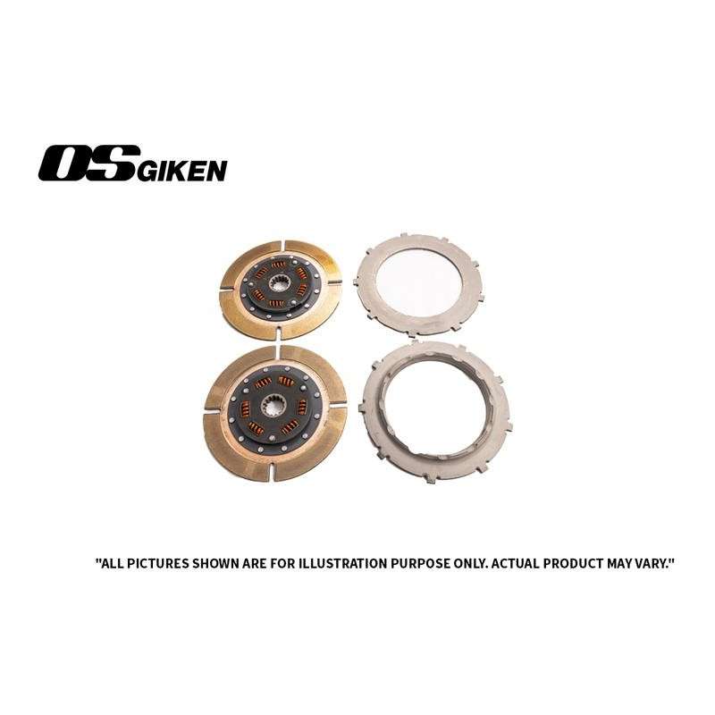 OS Giken Mitsubishi CZ4A Evo X/Overhaul A TR Series Twin Plate Clutch Kit