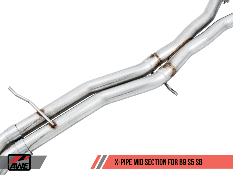 AWE Tuning Audi B9 S5 Sportback SwitchPath Exhaust - Non-Resonated (Black 90mm Tips)