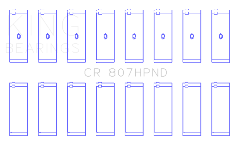 King Chevy LS1 / LS6 (Size 011) Performance Rod Bearing Set