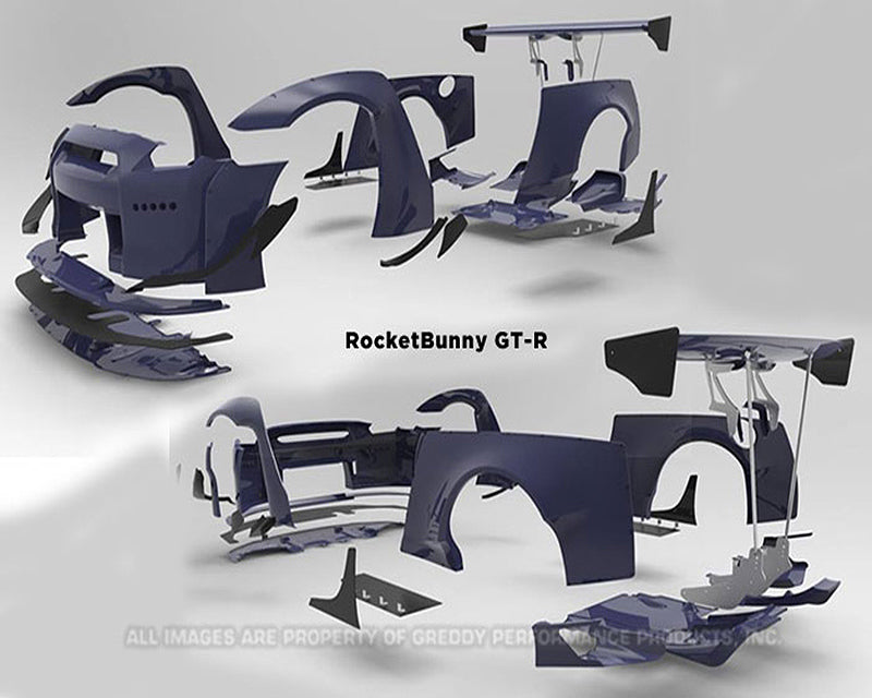 GReddy 09+ Nissan GT-R R35 Rocket Bunny GT-Wing (Rods)