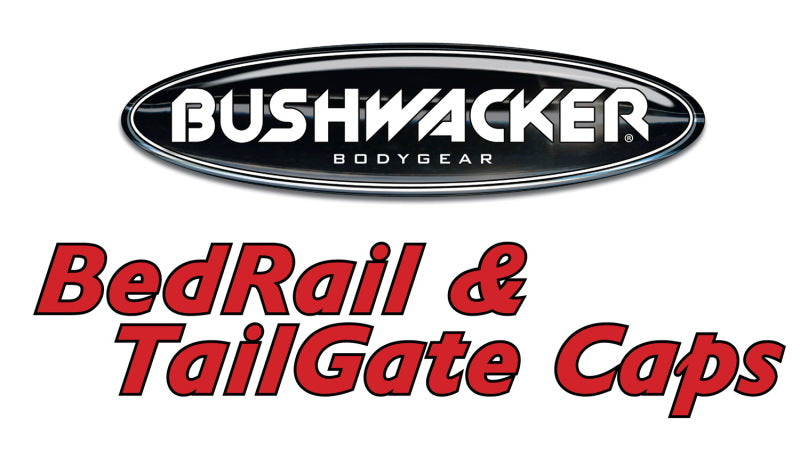 Bushwacker 07-14 Chevy Silverado 1500 Fleetside Bed Rail Caps 97.6in Bed - Black
