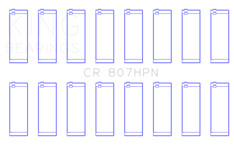 King Chevrolet SBC 307ci 350ci Gen III/IV Connecting Rod Bearing Set