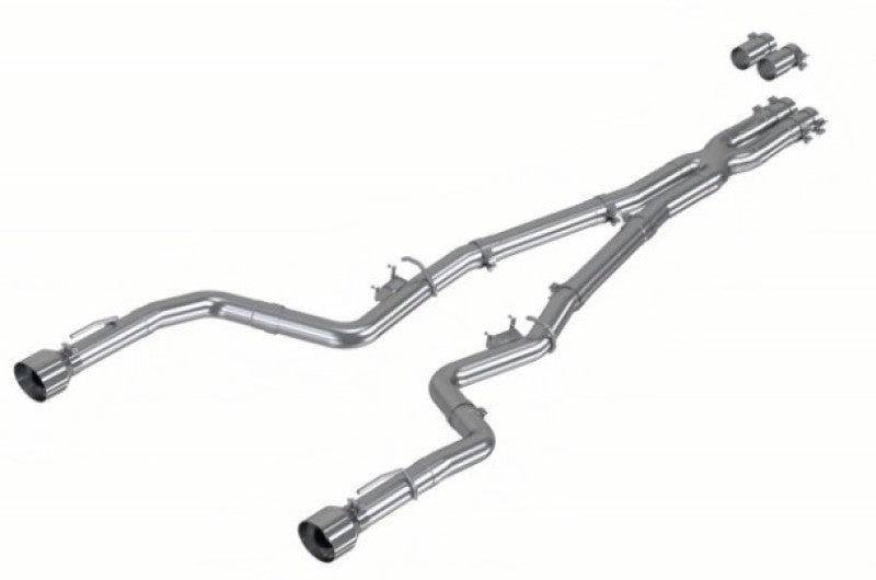 MBRP 17-21 Charger 5.7L/6.2L/6.4L 3in Race Profile Cat-Back w/ Dual Tips Aluminized Steel Exhaust