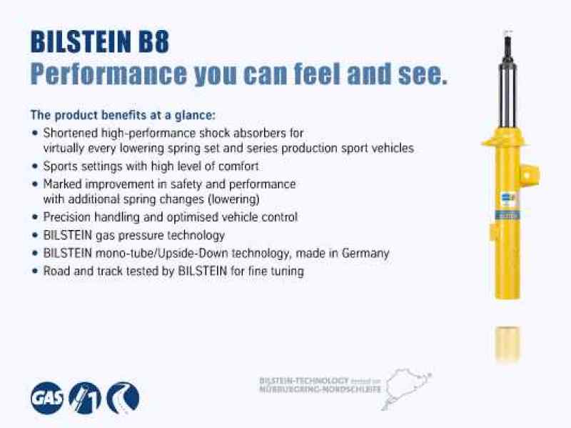 Bilstein B8 15-17 Mercedes-Benz GLA45 AMG (w/o Electonic Suspension) Rear Monotube Shock Absorber