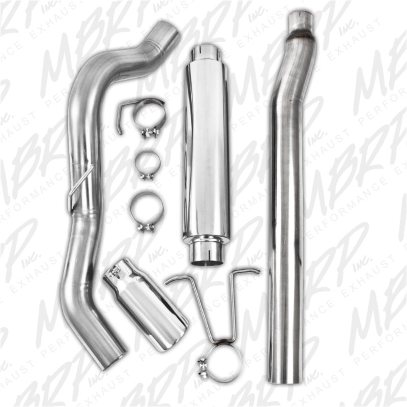 MBRP 11-13 Ford F-250/350/450 6.2L V8 Gas 4in Cat Back Single Side T409 Exhaust System
