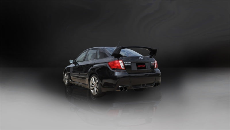 Corsa 11-13 Subaru Impreza Sedan STI 2.5L Turbo Manual Black Sport Cat-Back Exhaust