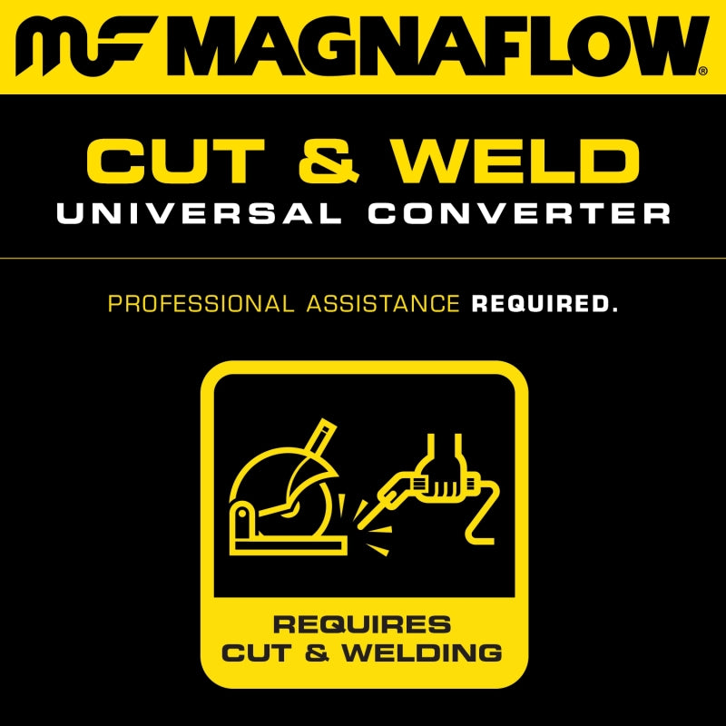 MagnaFlow Conv Universal 2.5in Inlet 2.5in Outlet 16in Length