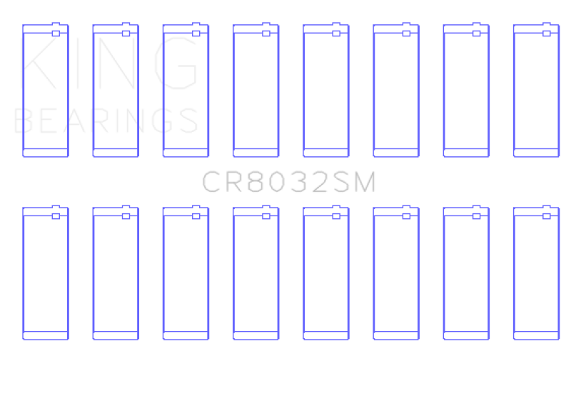 King Chrysler 345/ 370 16V (Size 0.05) Connecting Rod Bearing Set