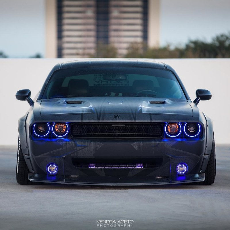 Oracle 08-14 Dodge Challenger Dynamic Surface Mount Headlight Halo Kit - ColorSHIFT - Dynamic
